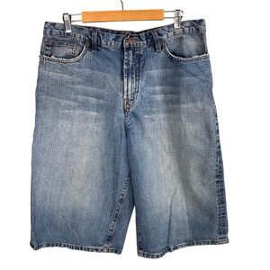 Sean John Denim Shorts Mens Size 36 Knee Length Y2k Streetwear Skater Baggy